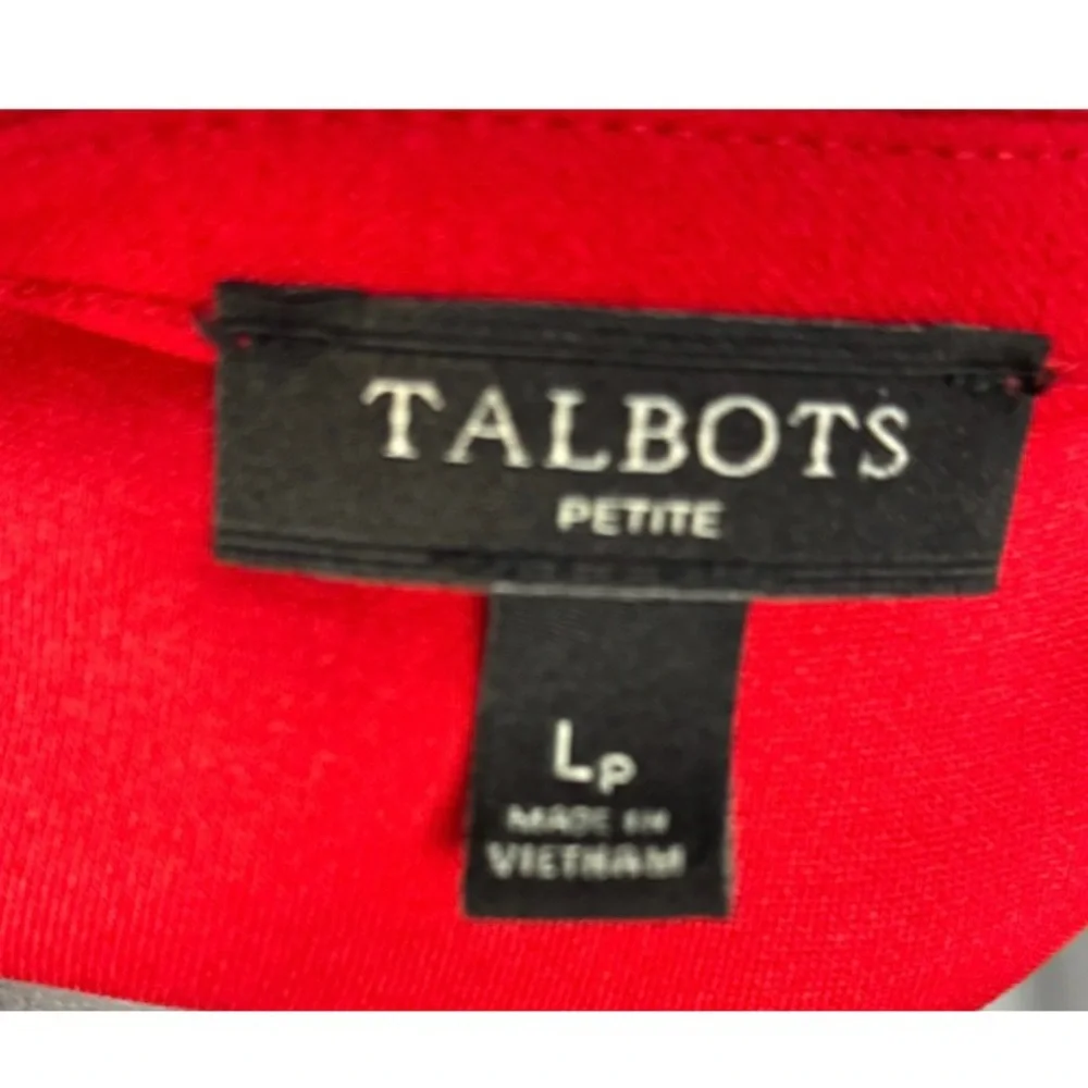 Talbots Vibrant Red Wrap Blouse - Picture 3 of 3